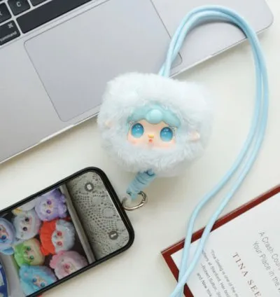 Yooki V7氧氧7代手机挂绳搪胶毛绒盲盒