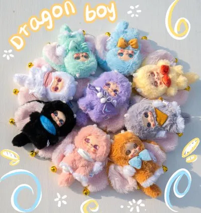 Babythree - Dragon Cub  Fortune Jingles Soft plush Toy Doll  Blind Box Collection