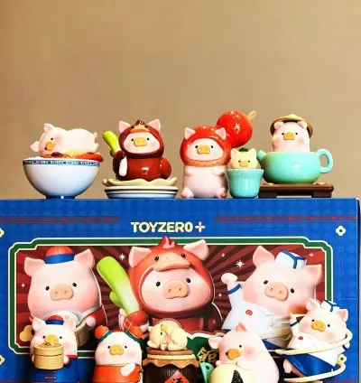 Canned pig LuLu Lu family small museum series blind box plush doll