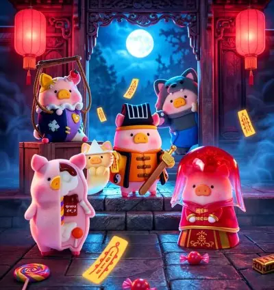 "LuLu The Piggy Surprise Can Series Vol. 3 Blind Box" plush blind box