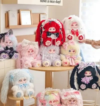 Jiimo-Reverie of Shimmering Radiance 700% Series Plush Toy Dolls，Bunny Toy Doll